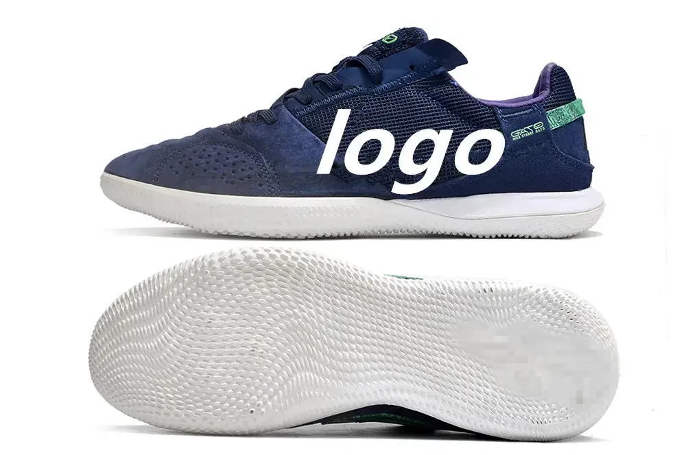 Putian Manufacturer Wholesale Cross-Border Professional Indoor Five-A-Side Flat-Soled Ic Low-Top Men's Soccer Shoes, Non-Slip and Wear-Resistant