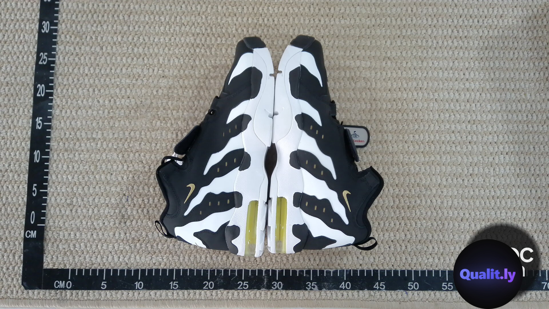Nike Air Max 2 Uptempo QS Black White Gold Sneakers QC