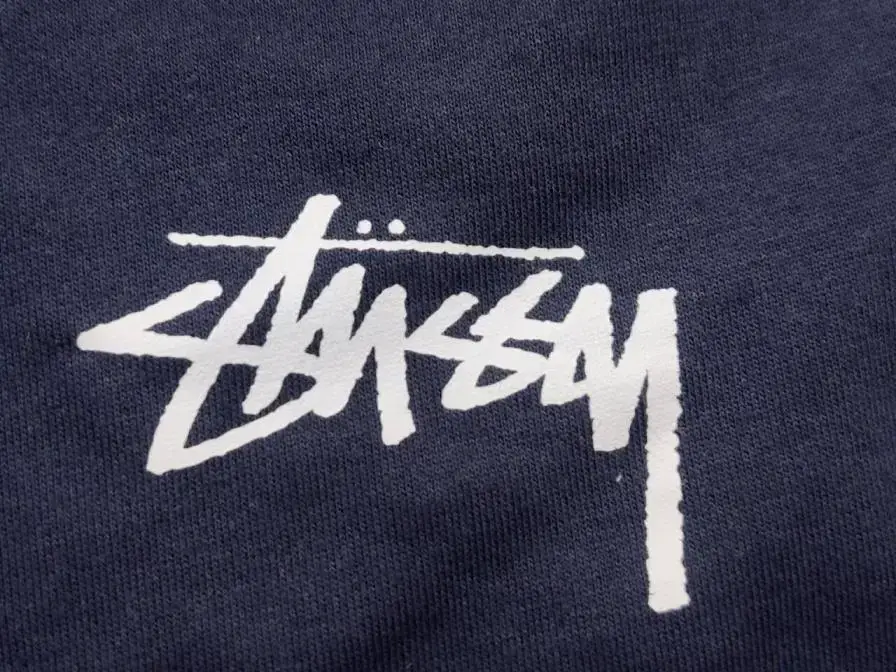 Stussy Logo Hoodie Navy