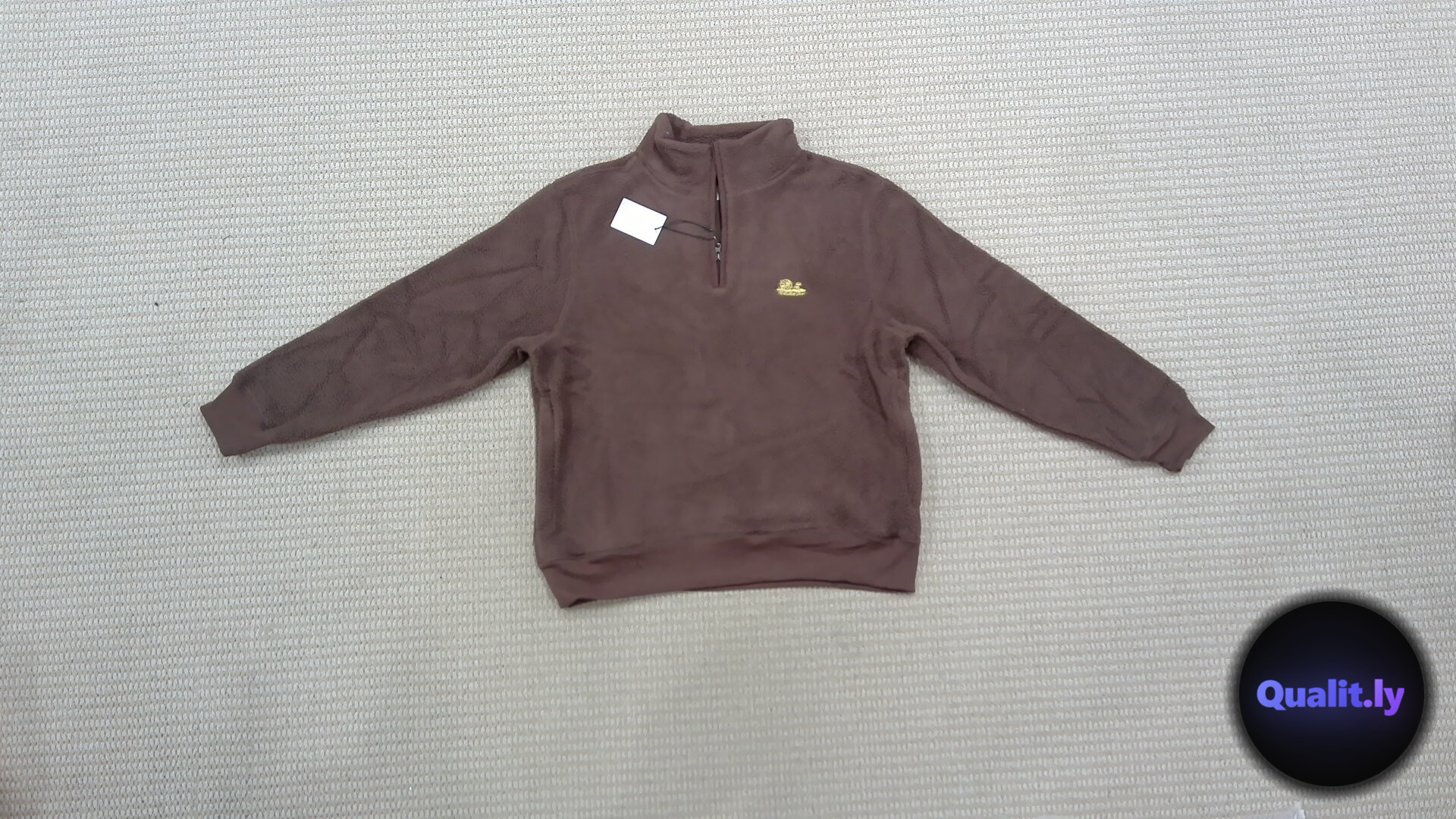 Aime Leon Dore Brown Fleece 1/4 Zip Sweater QC