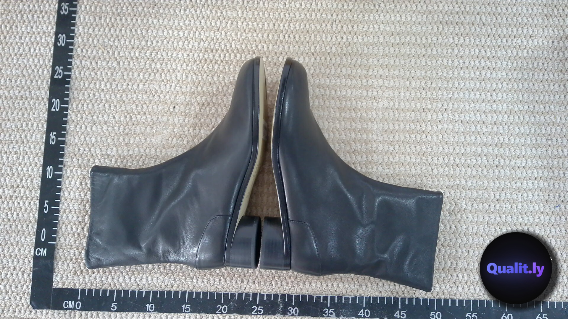 Maison Margiela Black Leather Ankle Boots QC