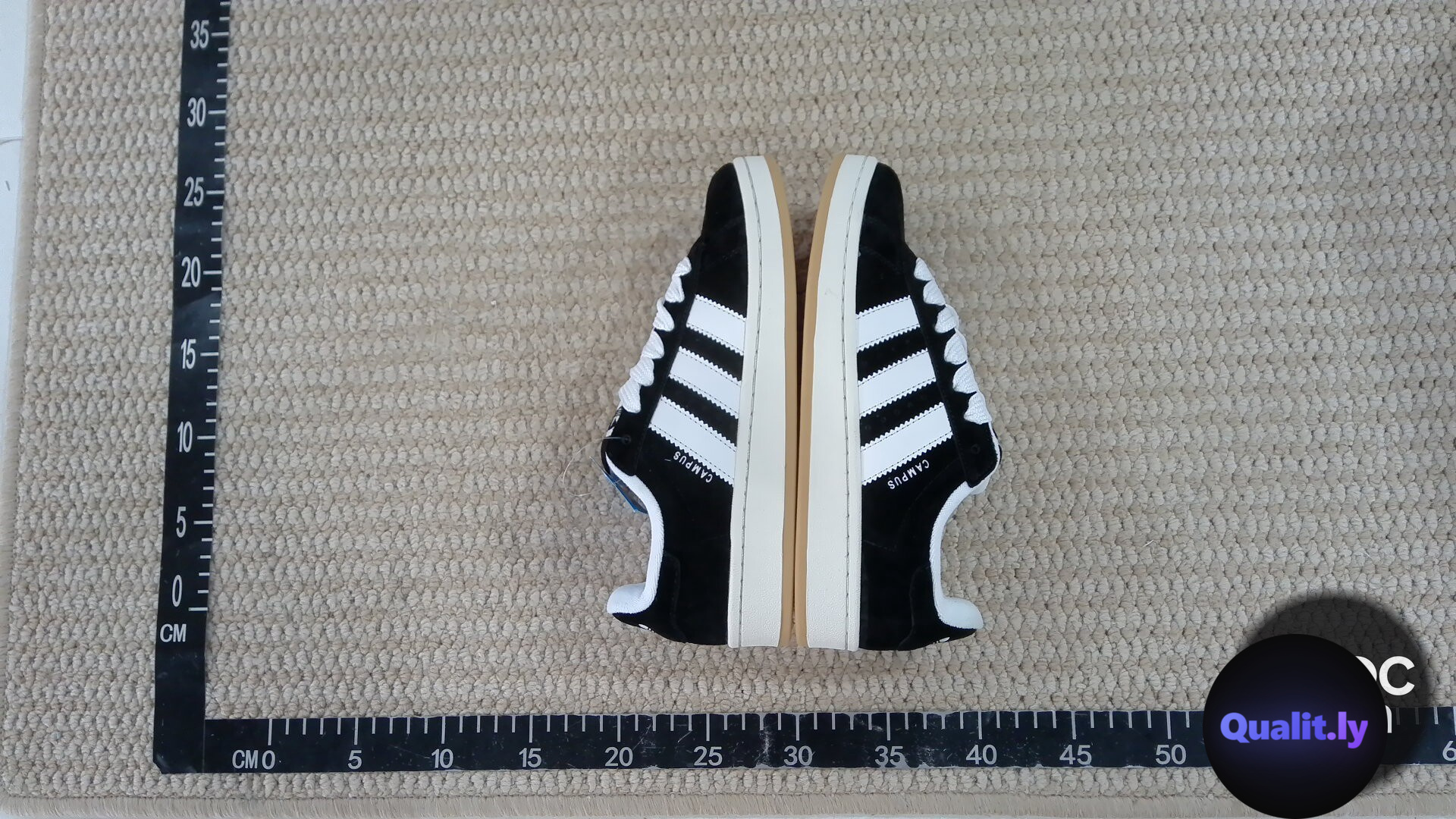 Adidas Campus Black White Sneakers QC