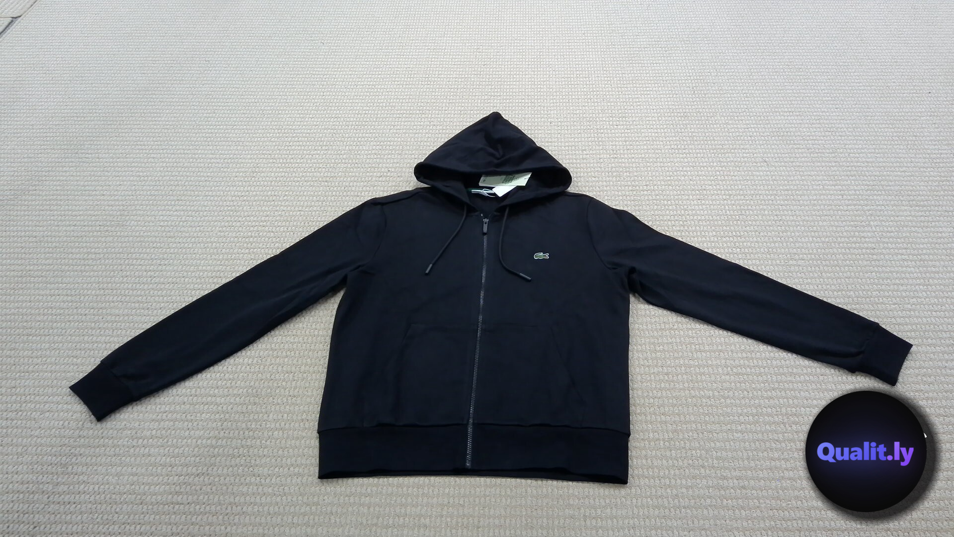 Lacoste Black Hoodie QC