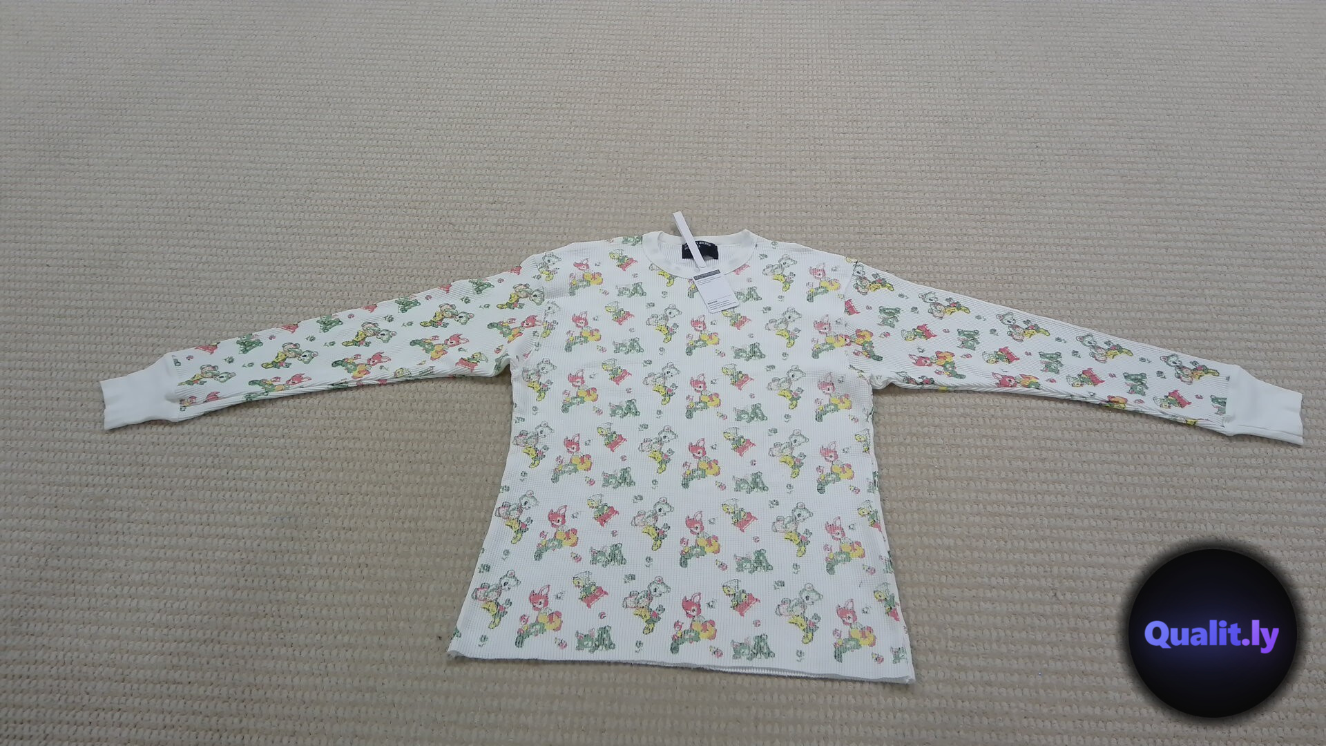 Enfants Riches Déprimés Teddy Bear Print Long Sleeve Shirt QC