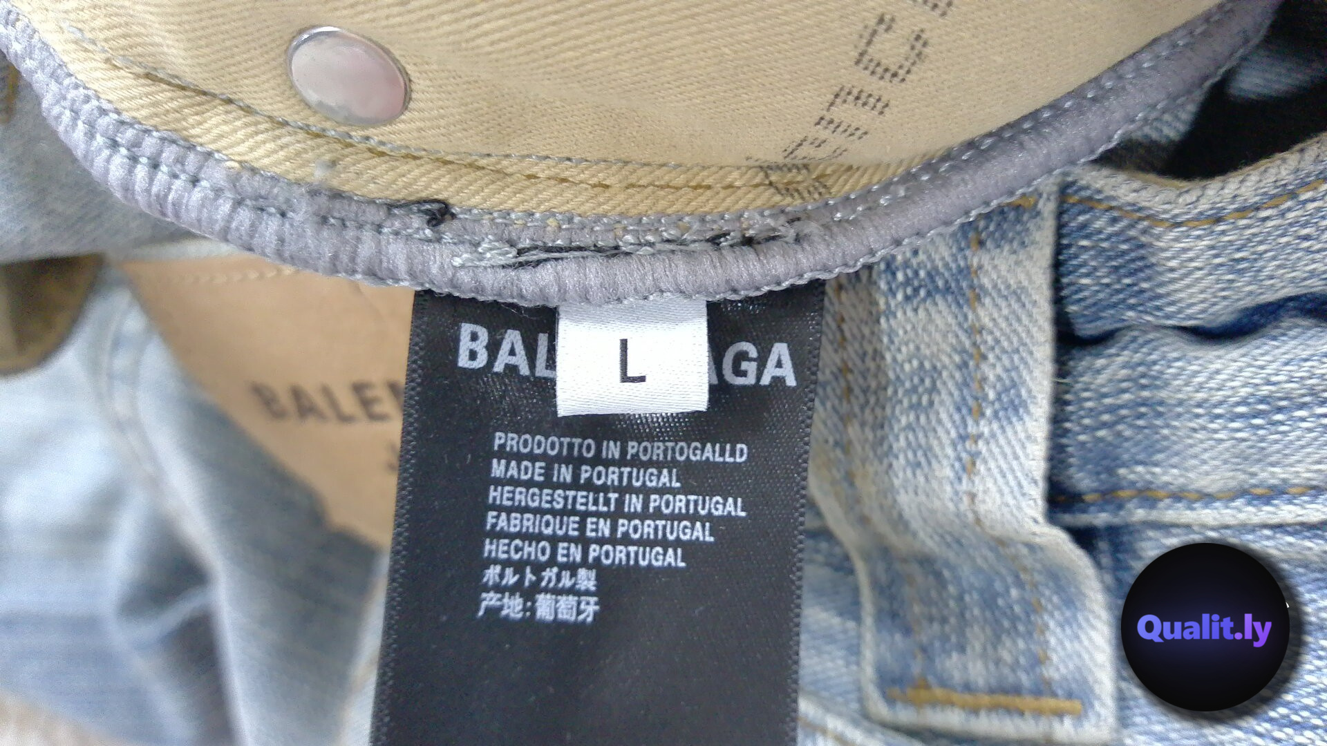 Balenciaga Logo Jeans — QC-foto 3