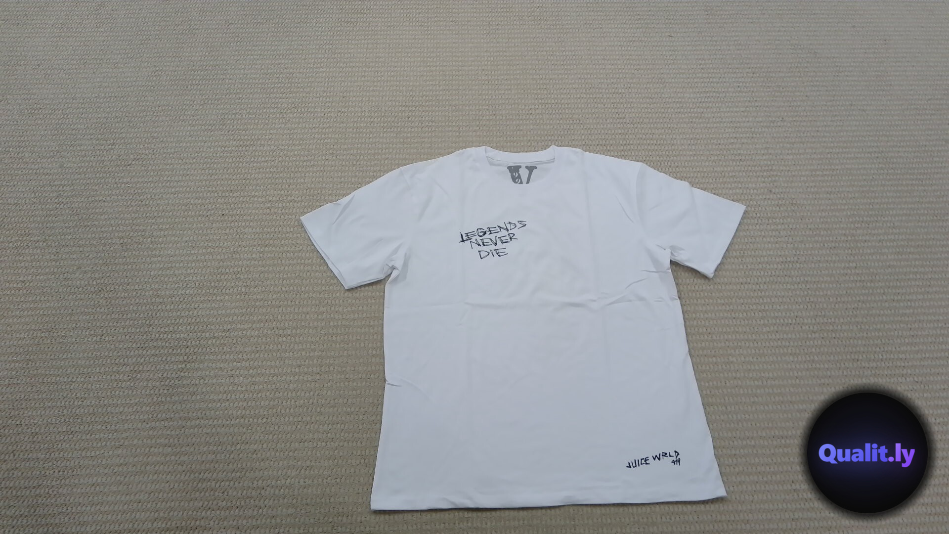 VLONE Juice WRLD Legends Never Die T-Shirt White QC