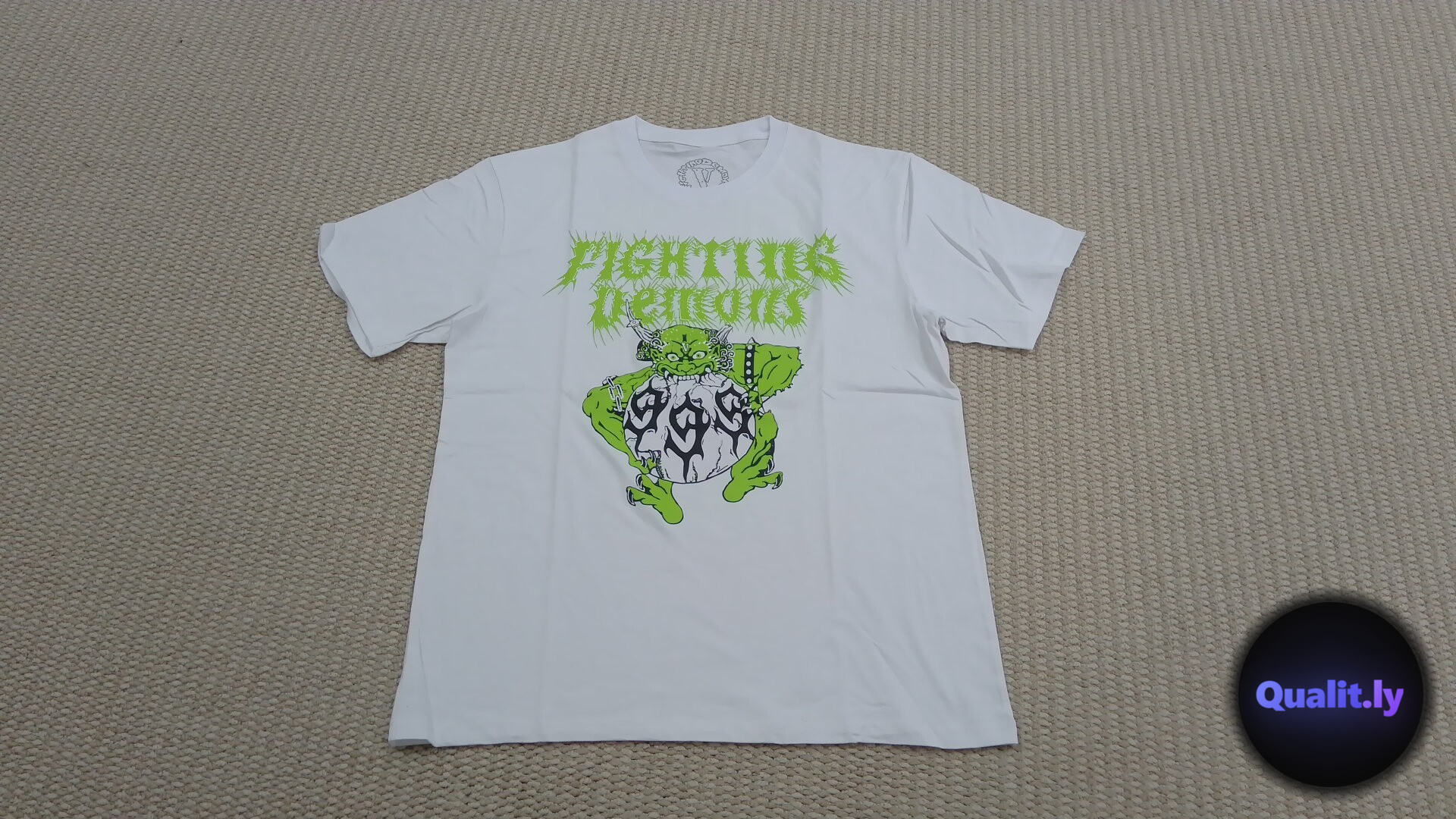 VLONE Fighting Demons T-Shirt White QC