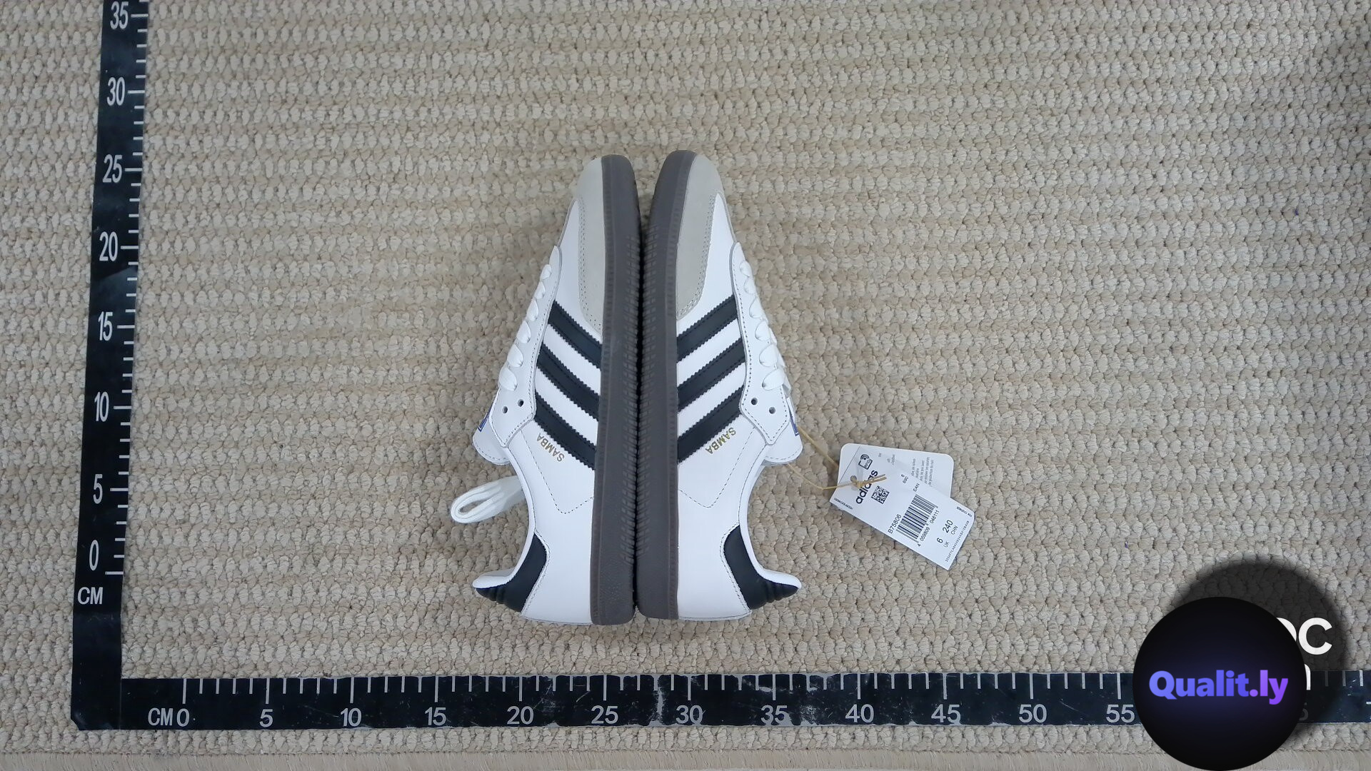 Adidas Samba Sneakers White Black QC