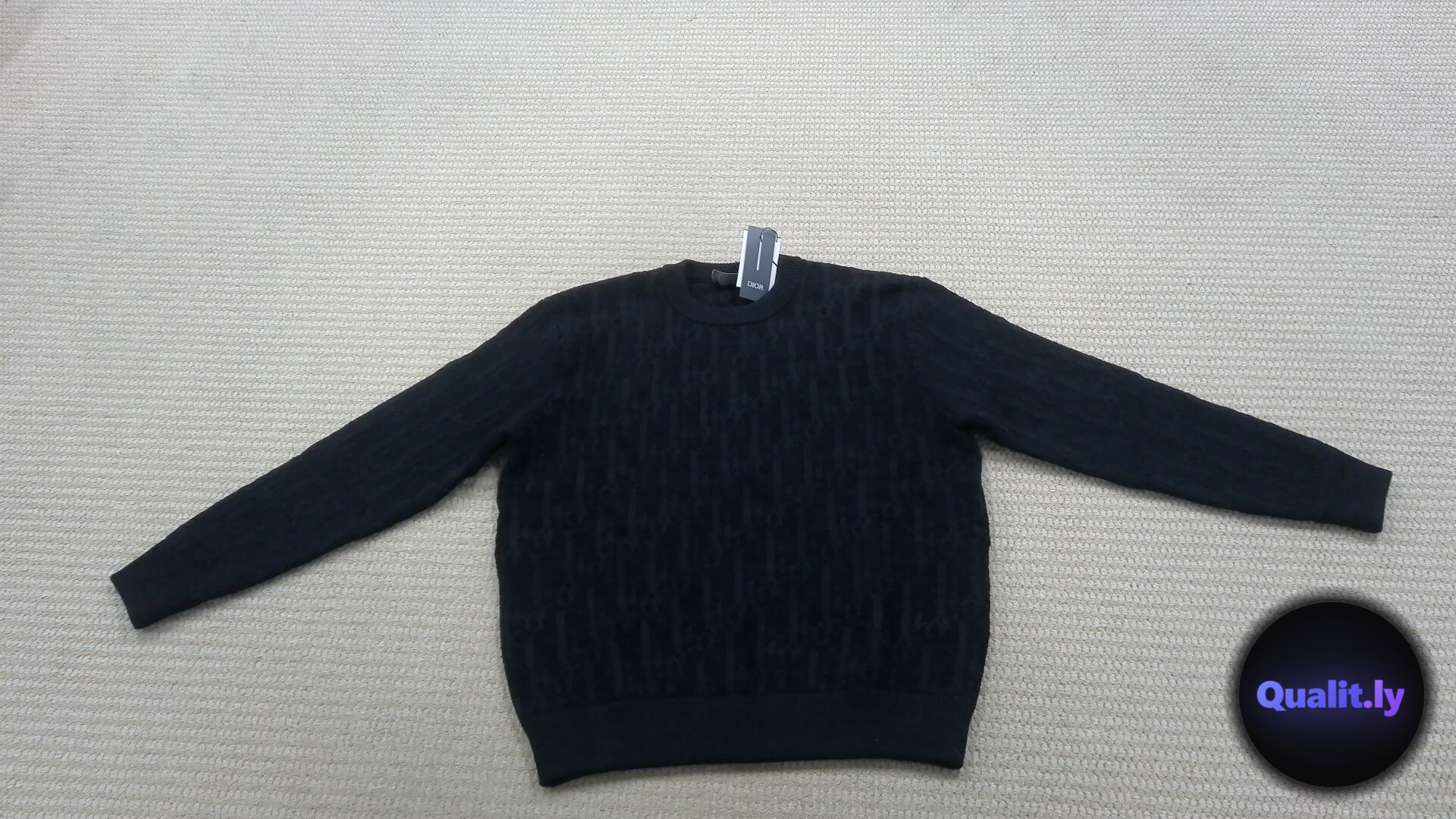 Dior Black Monogram Sweater QC