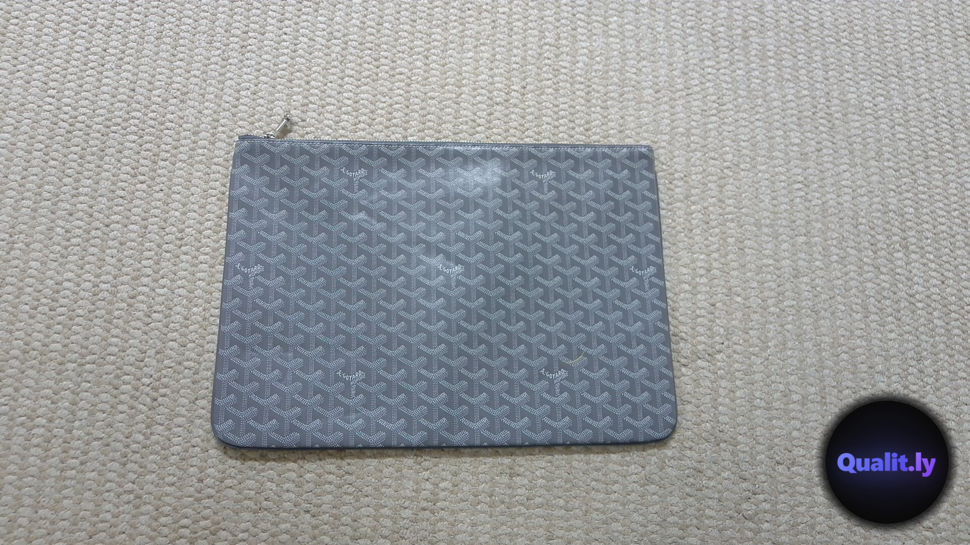 Goyard Clutch Bag Grey QC