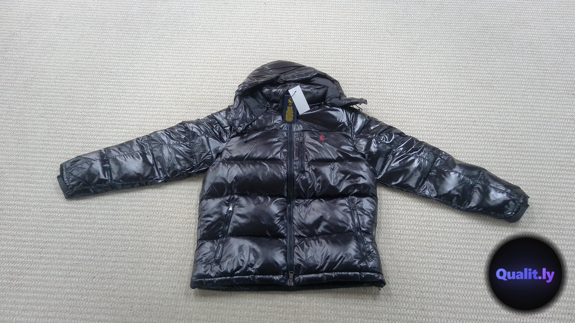 Bright down Jacket with Vertical Zippers on the Chest 311230515 QC
