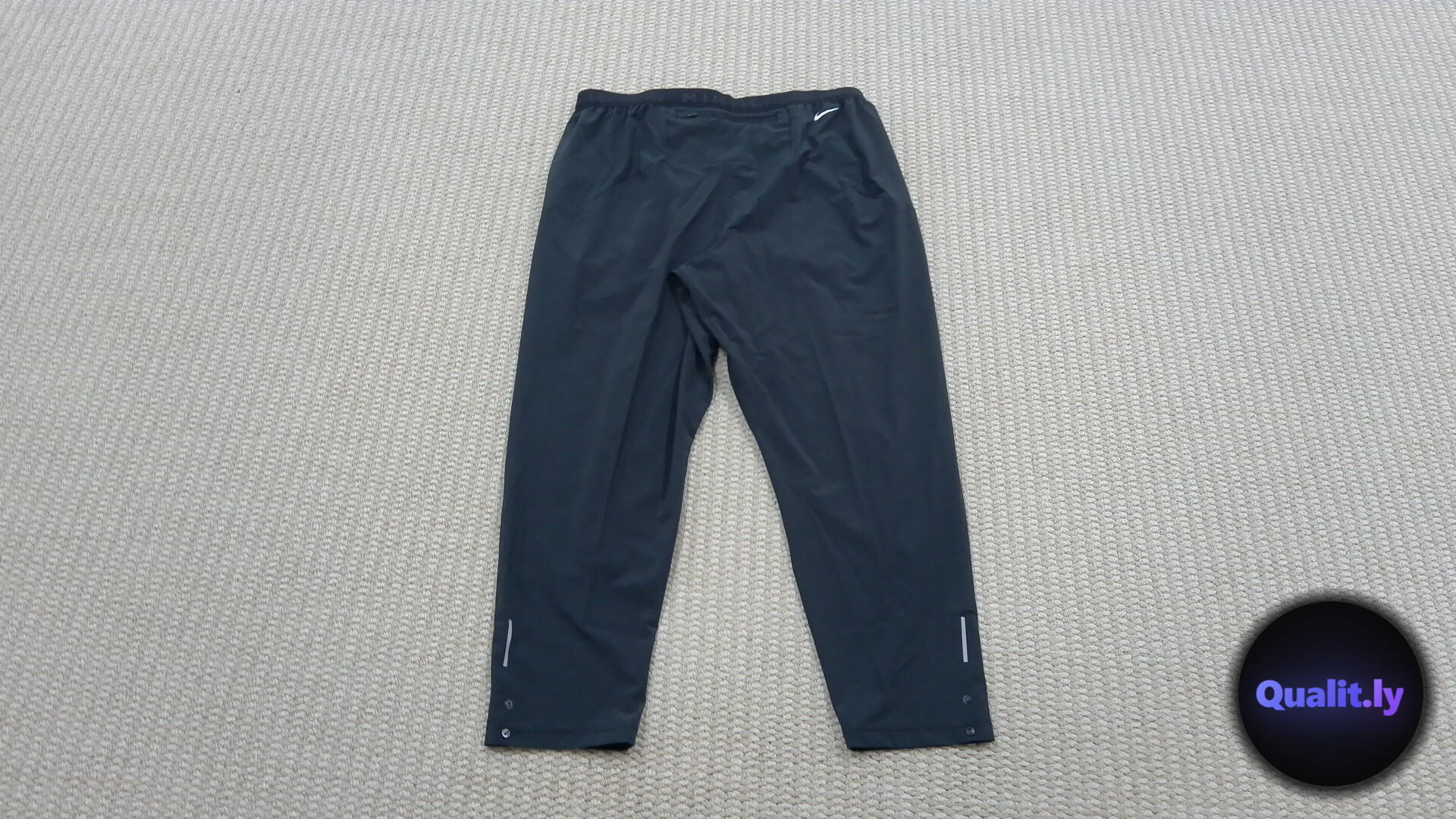 Nike Men's Outdoor Reflective Quick-Drying Running Training Breathable Sports Nine-Point Pants Dx0856-010 QC