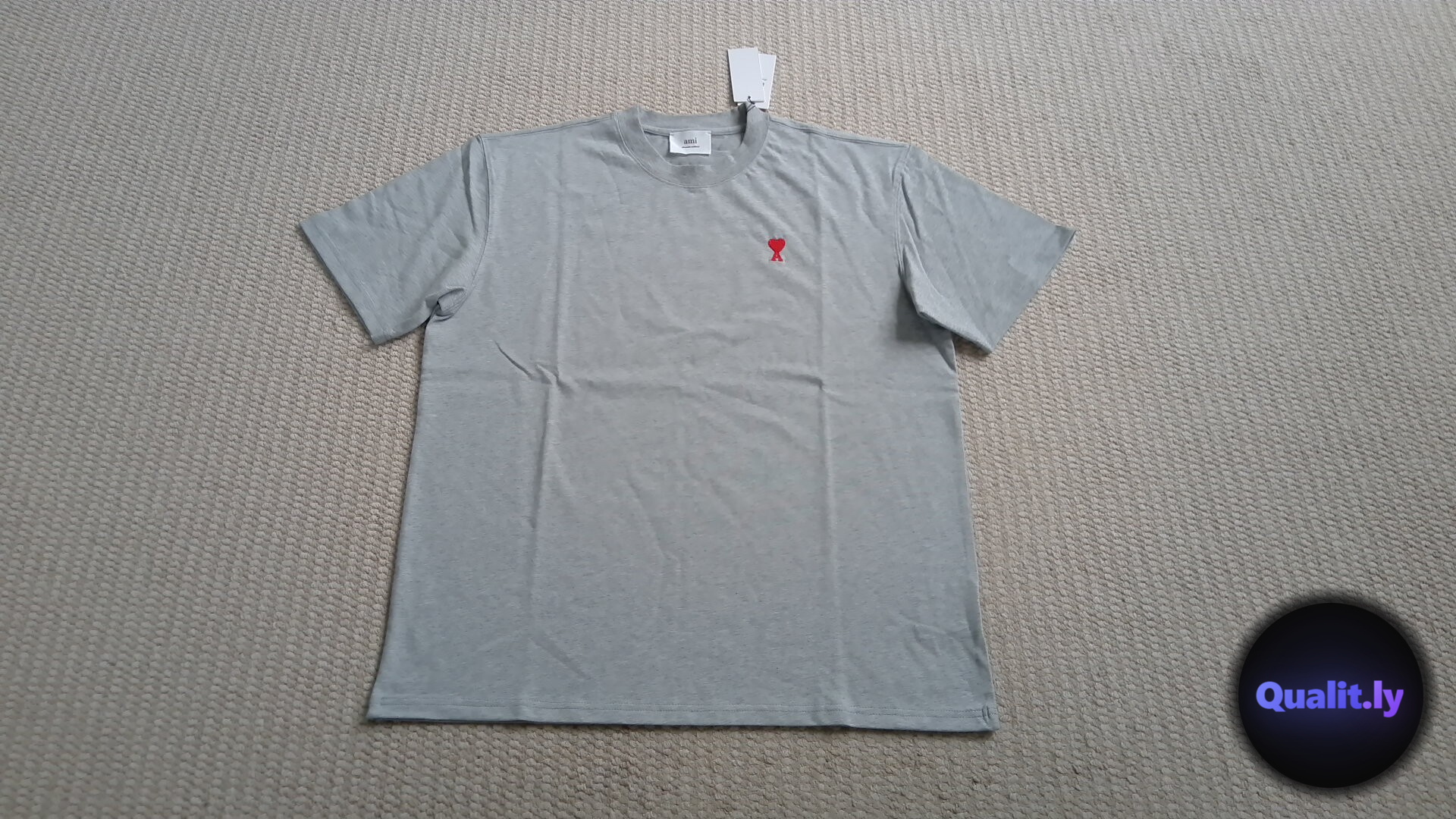Ami Alexandre Mattiussi Grey T-Shirt QC