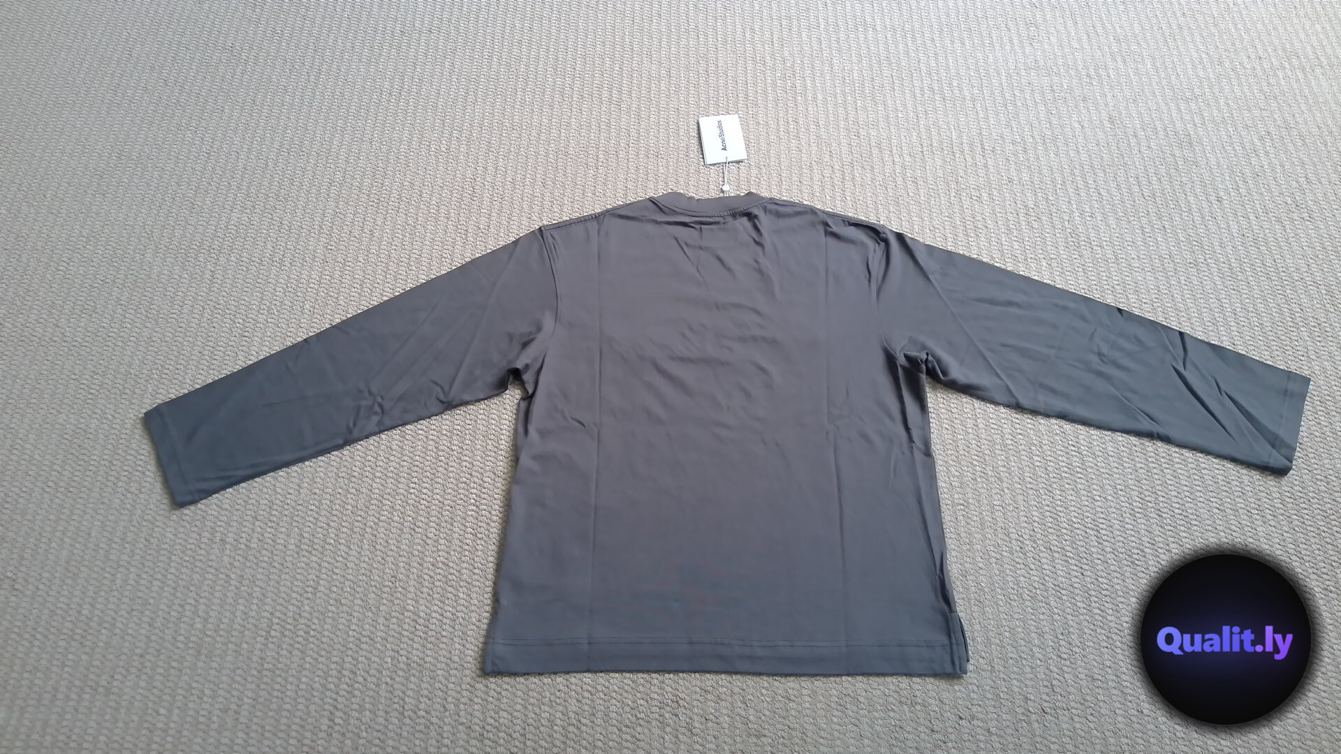 Acne Studios Embroidered Logo Long Sleeve Shirt QC