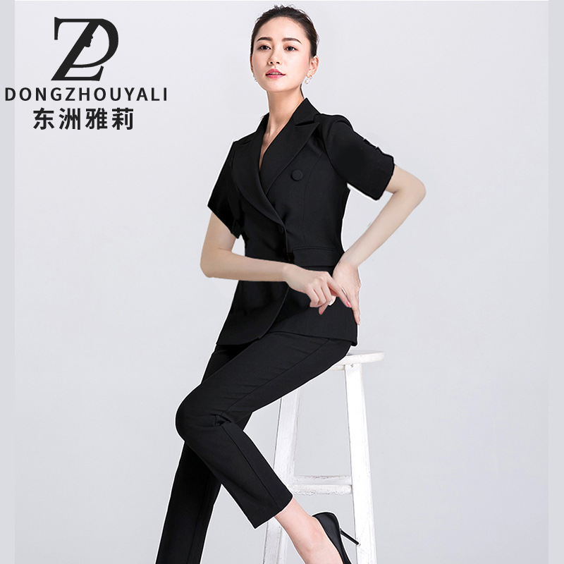 3202 Commuting Style Professional Women's Clothing 2024 Summer New Suit Fashion Formal Suit Work Clothes Ol Style