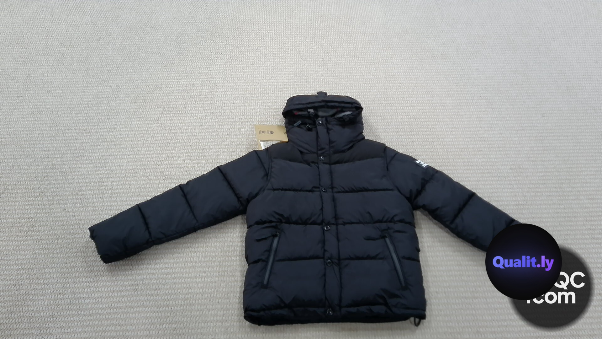 Itins2025 New Winter Style Unisex Plaid Cotton Jacket, Thickened and Warm, Hooded, Detachable Sleeves QC