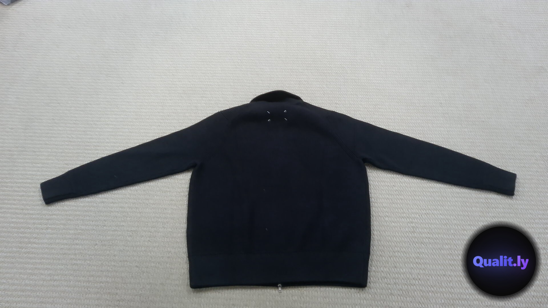 Maison Margiela Black Zip Cardigan QC