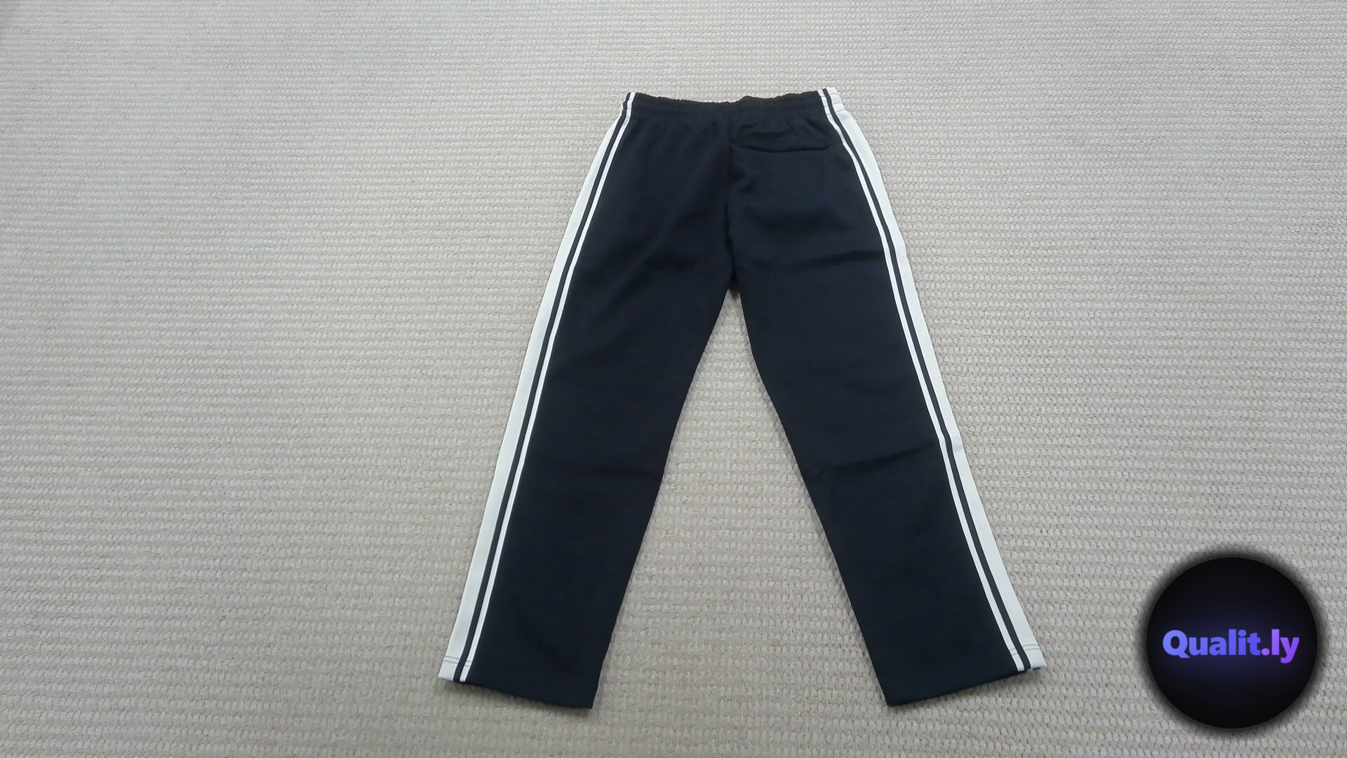 Celine Black Track Pants with White Stripes QC