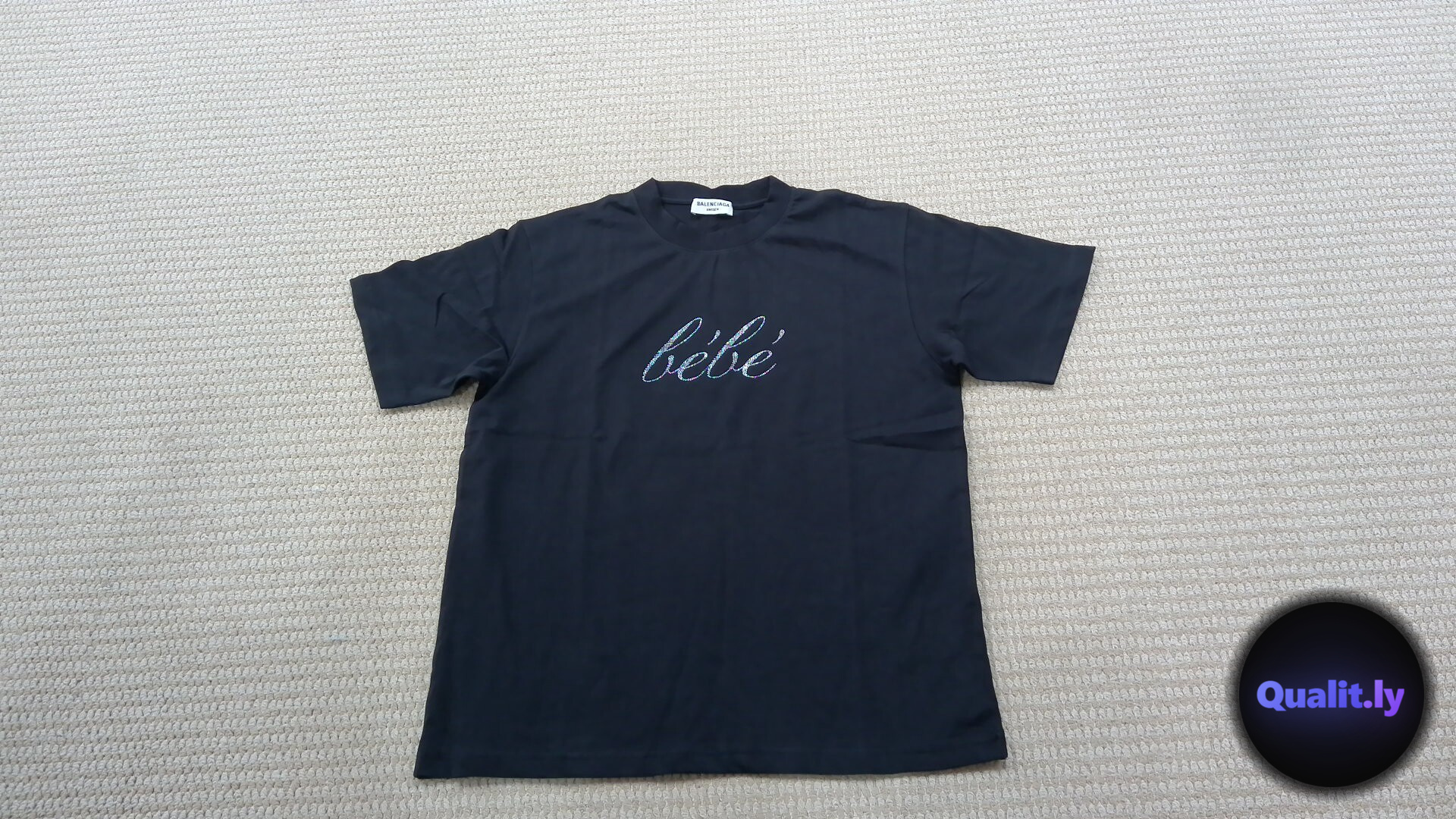 Balenciaga Bebe Logo T-Shirt QC