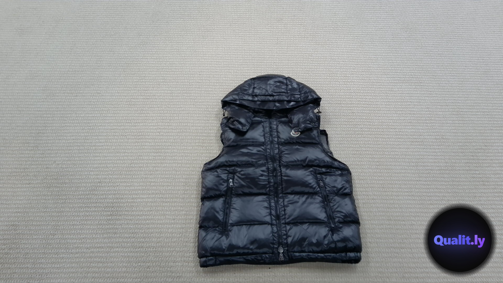 Moncler Black Puffer Vest QC