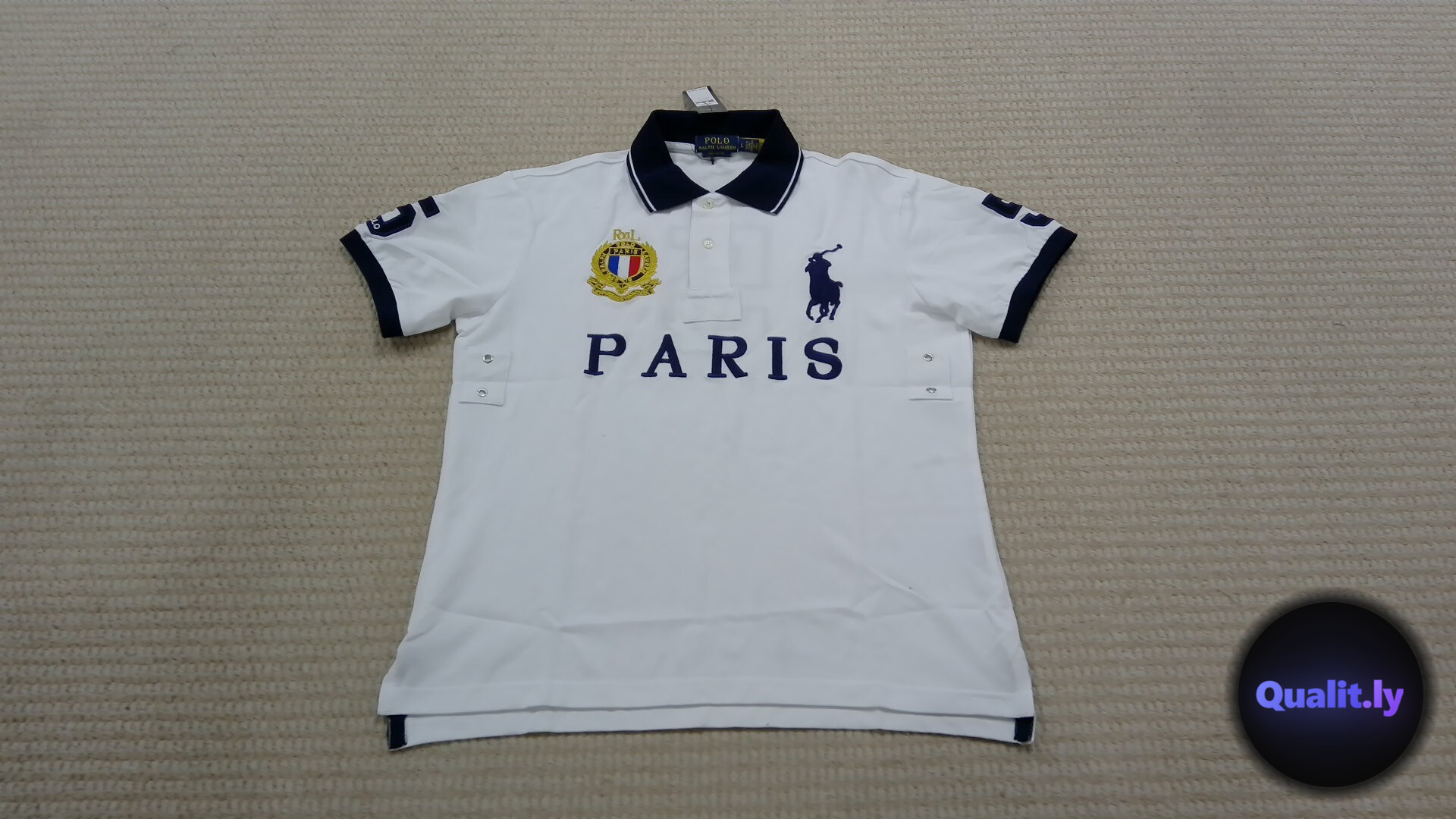 Ralph Lauren Polo Paris 5 White Navy QC