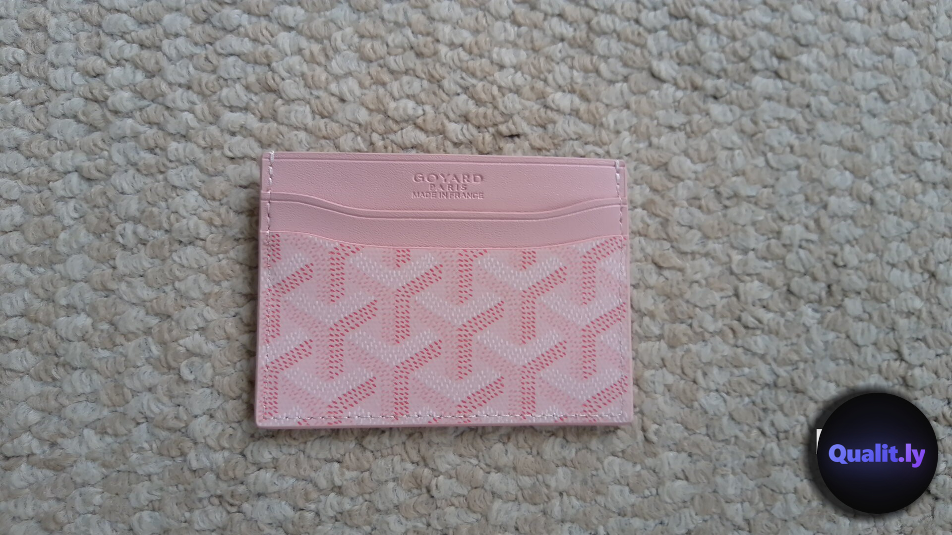 Goyard Pink Card Holder QC