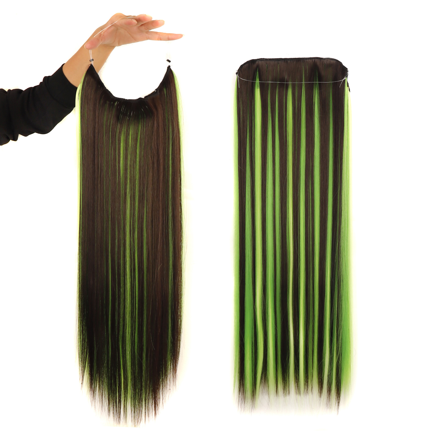 Fish Line Hair Wig Hair Extender Color Wig Card Hair Wig Prom Wig