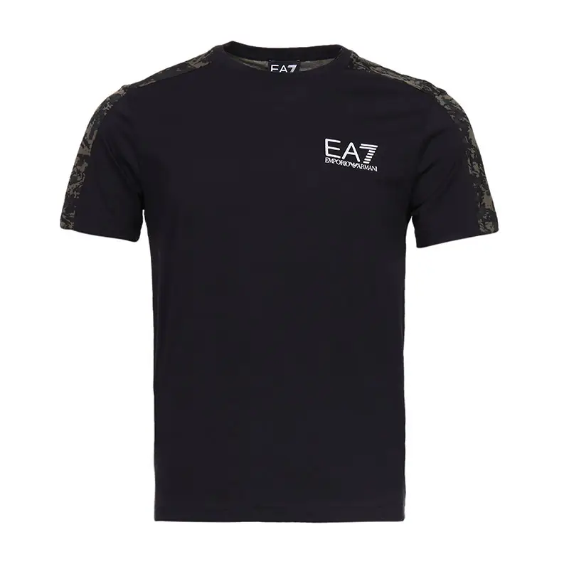 Emporio Armani EA7 Armani Men Cotton round Neck Short Sleeve Men's T-shirt 6zpt36 Pjm9z