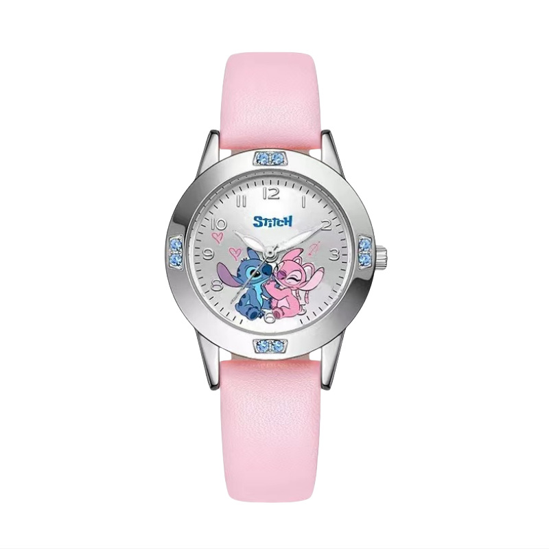 Children cartoon watch stitch stitch stitch diamond cute high quality boys and girls quartz watch wholesale