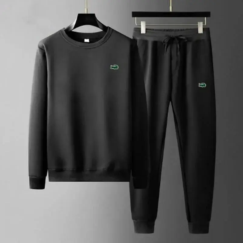 新款休闲圆领卫衣卫裤时尚慢跑运动服鱼