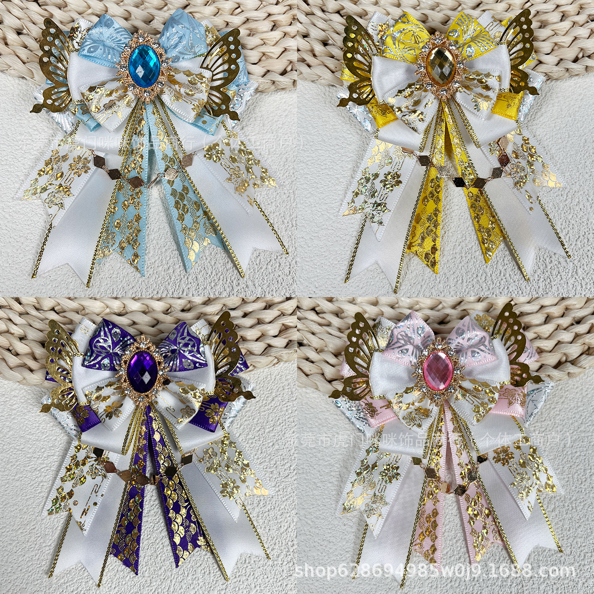 Handmade aid stick bow original lolita yummy valley mei pain bag carat stick diy jewelry star idol
