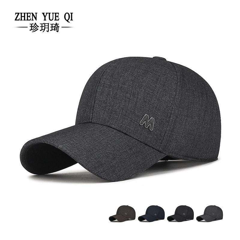 Spring New Hard Top Business Cap Men's Middle-aged Dad Outdoor Casual All-match Sun Protection Baseball Cap