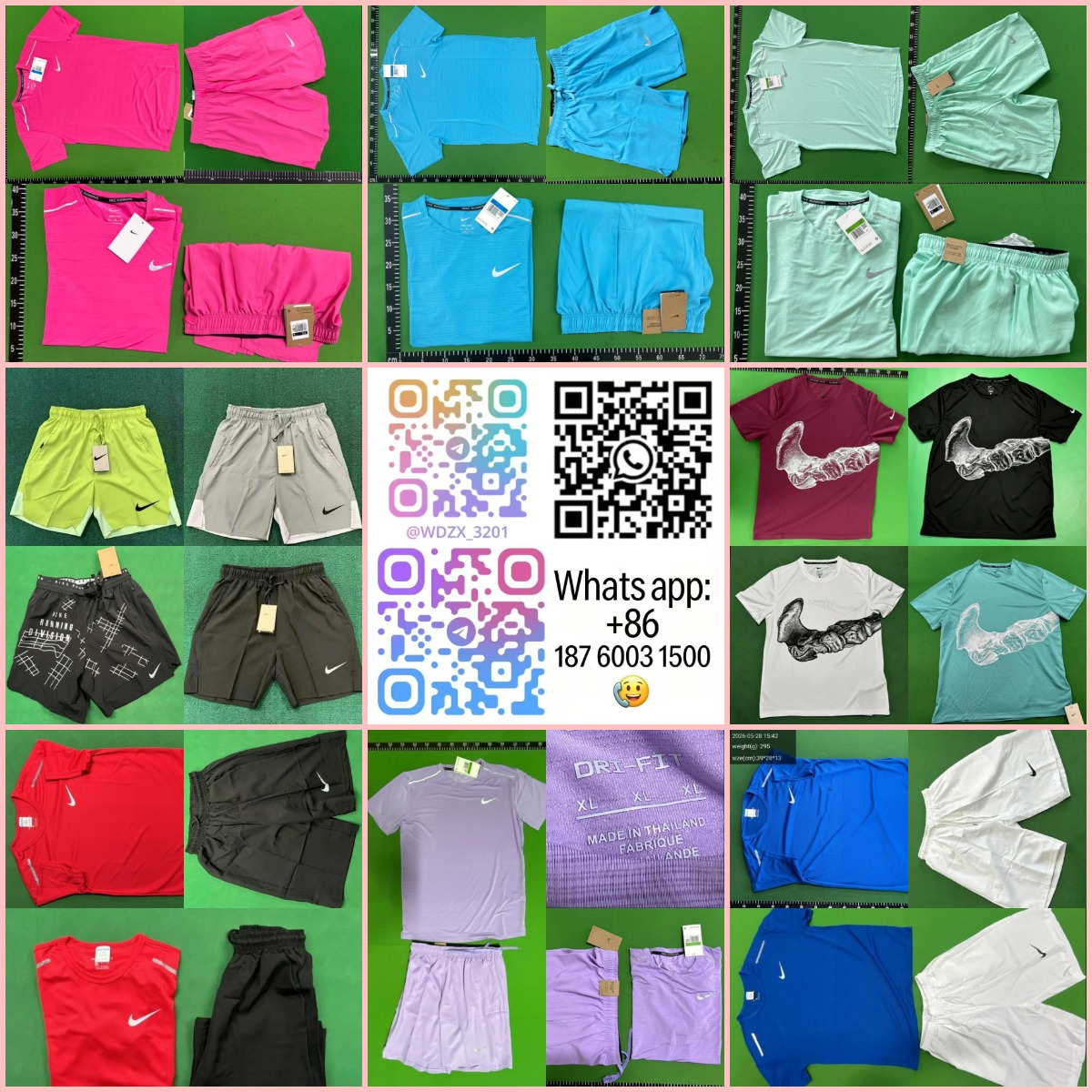 Dri-FIT Quick-Dry Running Sports Short Sleeve and Shorts Set+WS: 187 6003 1500