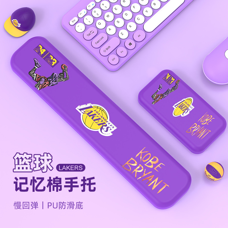Mechanical Keyboard Wrist Rest Memory Foam Mouse Palm Rest Wrist Pad Anime Cartoon Basketball Girls Office Non-Slip