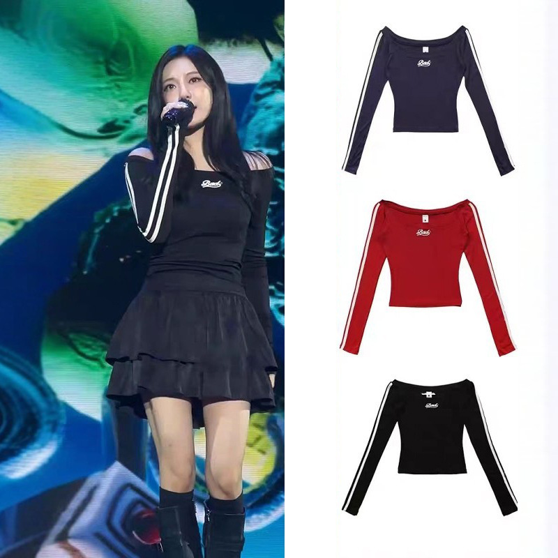 Korean Badblood Bcac Series American Sexy Long-Sleeved T-Shirt Women's Niche Bottoming Shirt Slim Fit Top