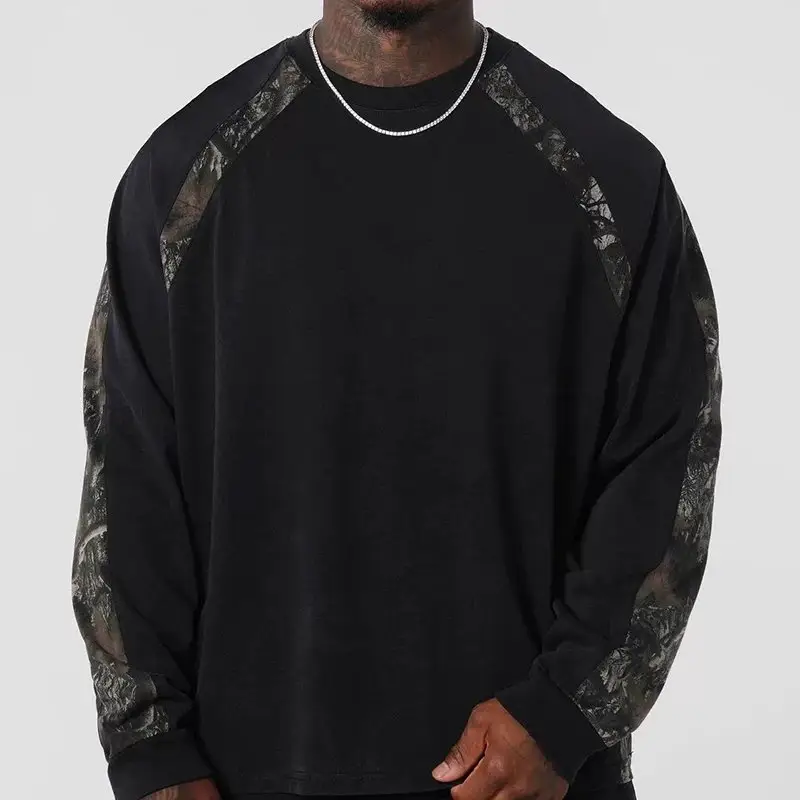 Men's washed loose casual sports hoodie