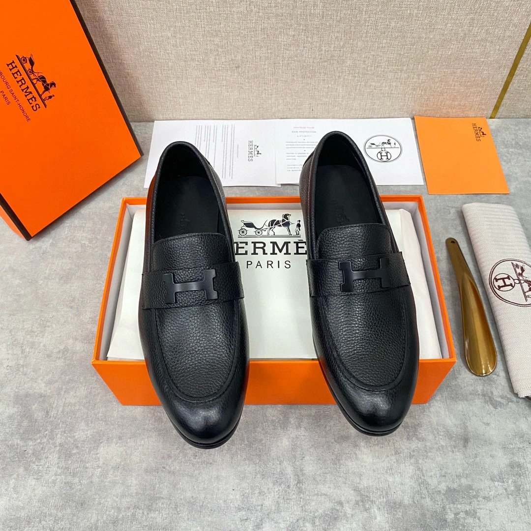 Hermes H buckle loafers