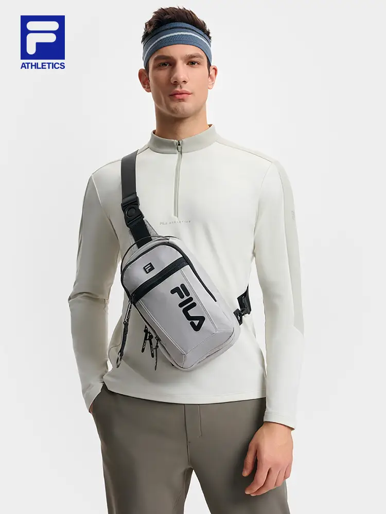 [Skywalker] Fila Lightweight Chest Bag New arrival Fitness Sports Bag Casual Shoulder Bag Men's Crossbody Bag