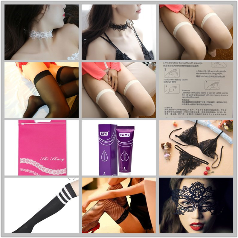 Internet Celebrity All kinds of small gifts and gifts neck ring bouncing net stockings silk stockings lubricating oil eye mask cover tattoo breast clip
