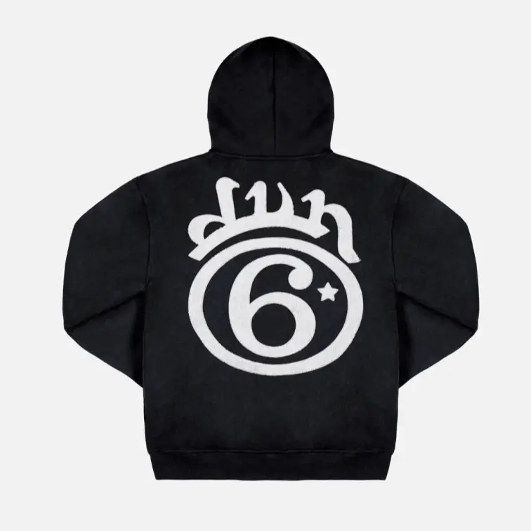 Cross-Border European and American Trendy Brand Hooded Sweatshirts for Men and Women with the Same Printed Loose Retro High Street Hiphop Pullover Tops