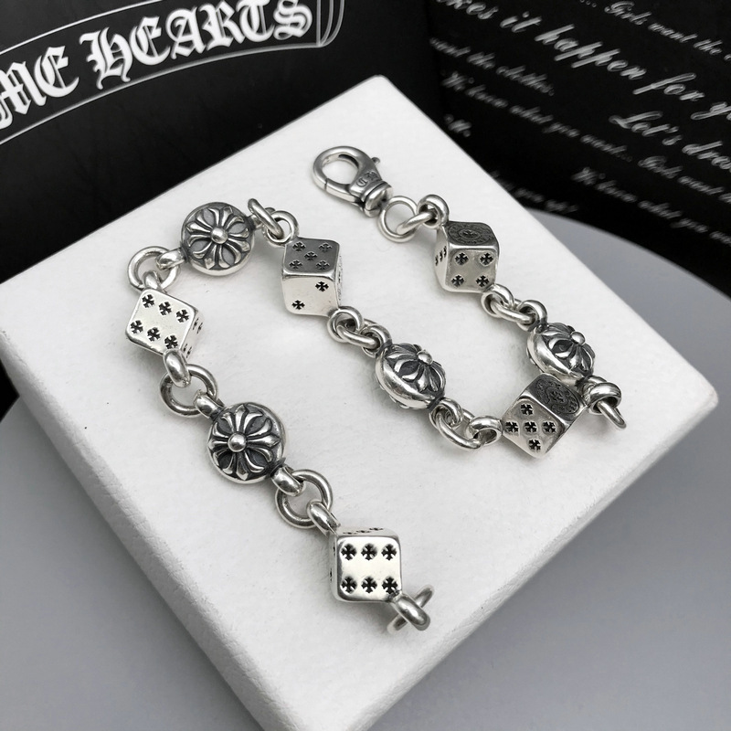 Kroda New Fashion Personalized Dice Cross Trendy Punk Style European and American Retro Couple Bracelet