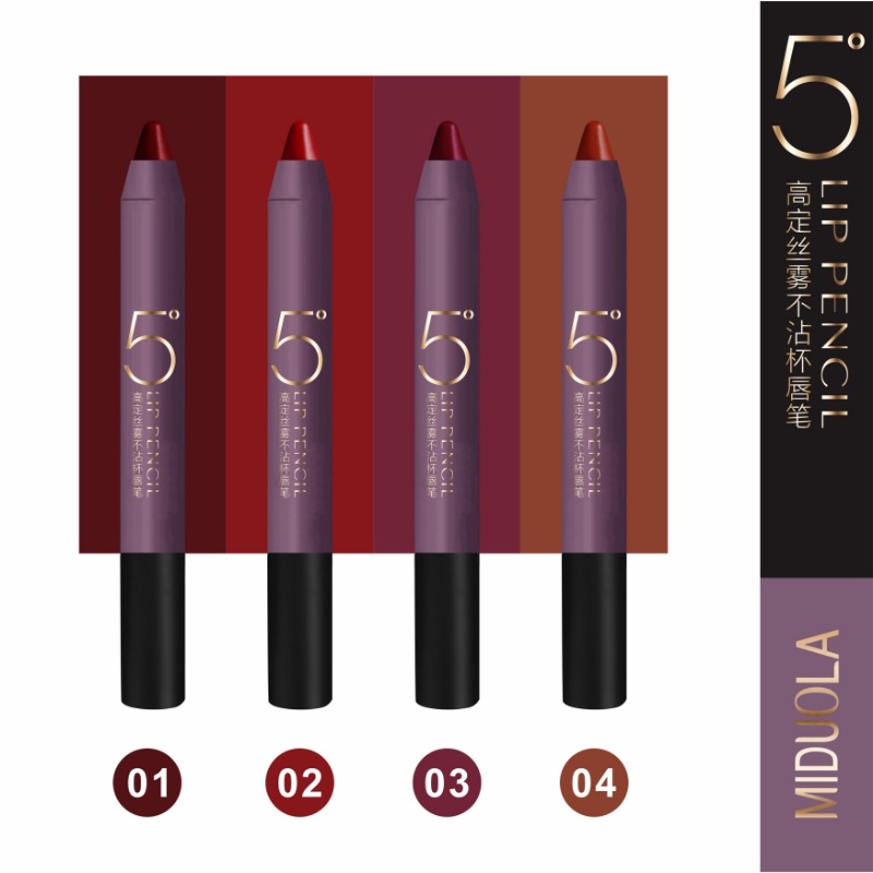 Mi Dora High-set Silk Fog Not Easy to Stick Cup Lip Pen Not Easy to Fell Lipstick Pen Lip Liner Velvet Matte Fog Surface