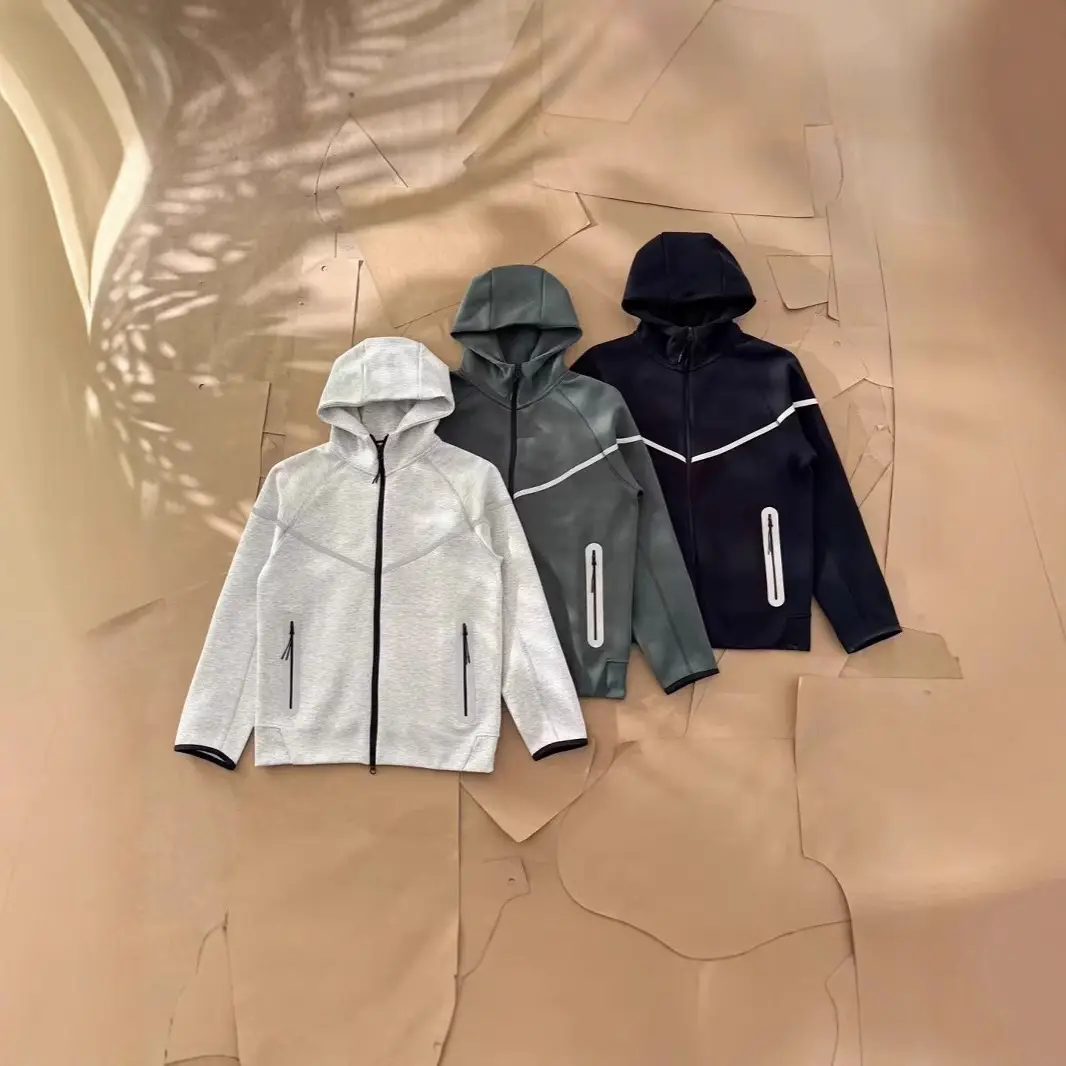 Nike Tech Fleece Full Zip Hoodie Light Grey