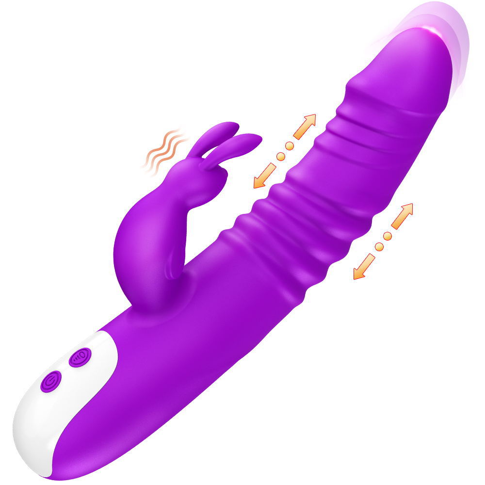 Cross-border new female rabbit vibration AV stick sex toys strong shock G-spot massage stick wholesale