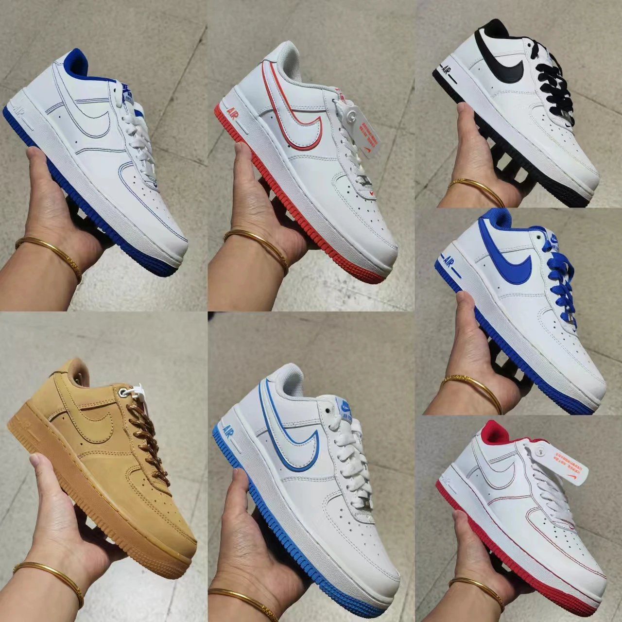 公司级 AF1空军一号 低帮 头层 内置气垫 男女运动鞋