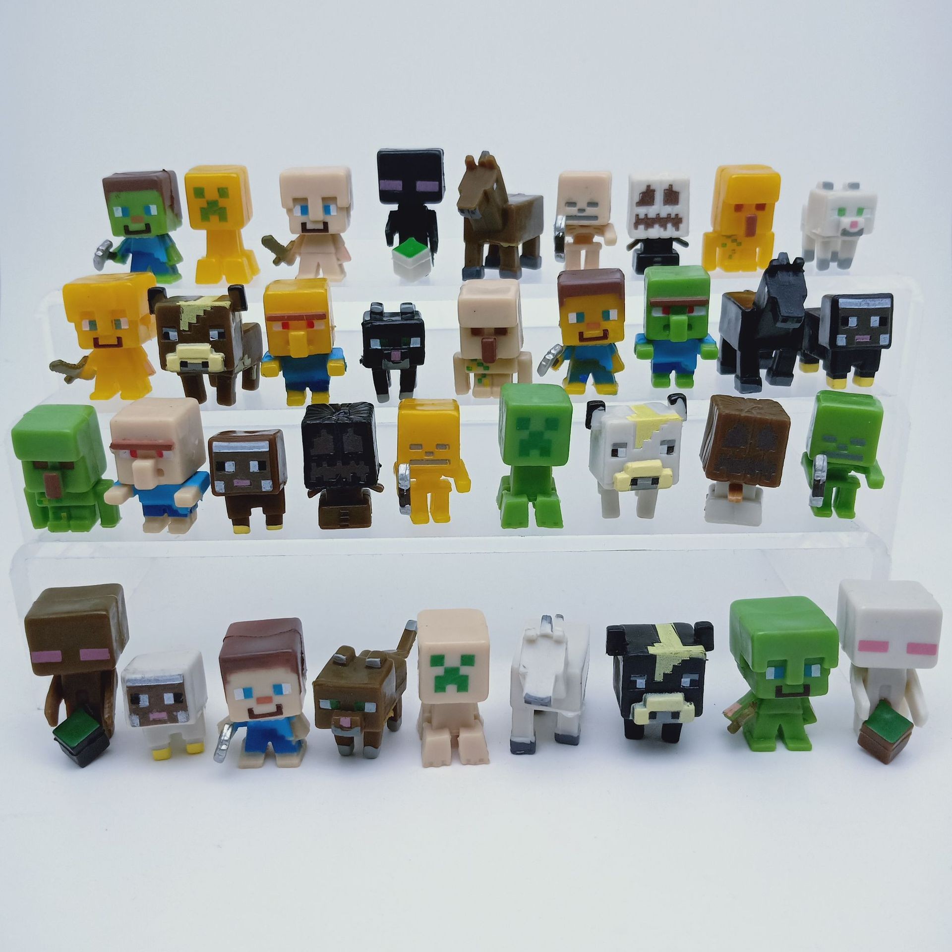 Cross-Border 1St Generation 23436 Models of Minecraft Figurines, 10 Creeper Dolls, Toys, Mini Figures, Ornaments