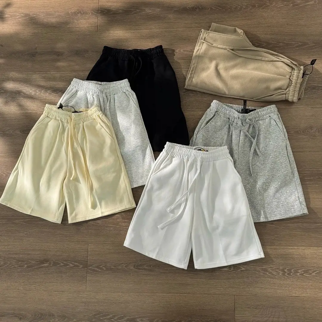 Elastic waist drawstring cotton casual shorts and sweatpants p119 yuan