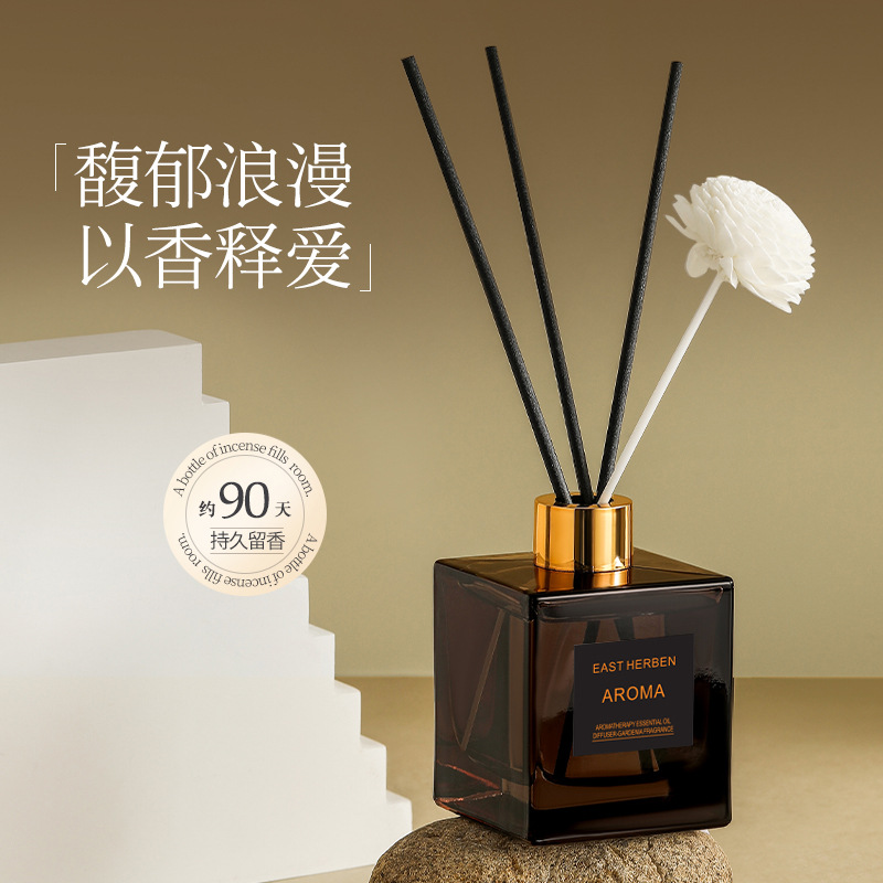 Aromatherapy 200ml Large Capacity Fireless Aromatherapy Hotel Living Room Home Indoor Long-Lasting Diffuser Rattan Incense Wholesale