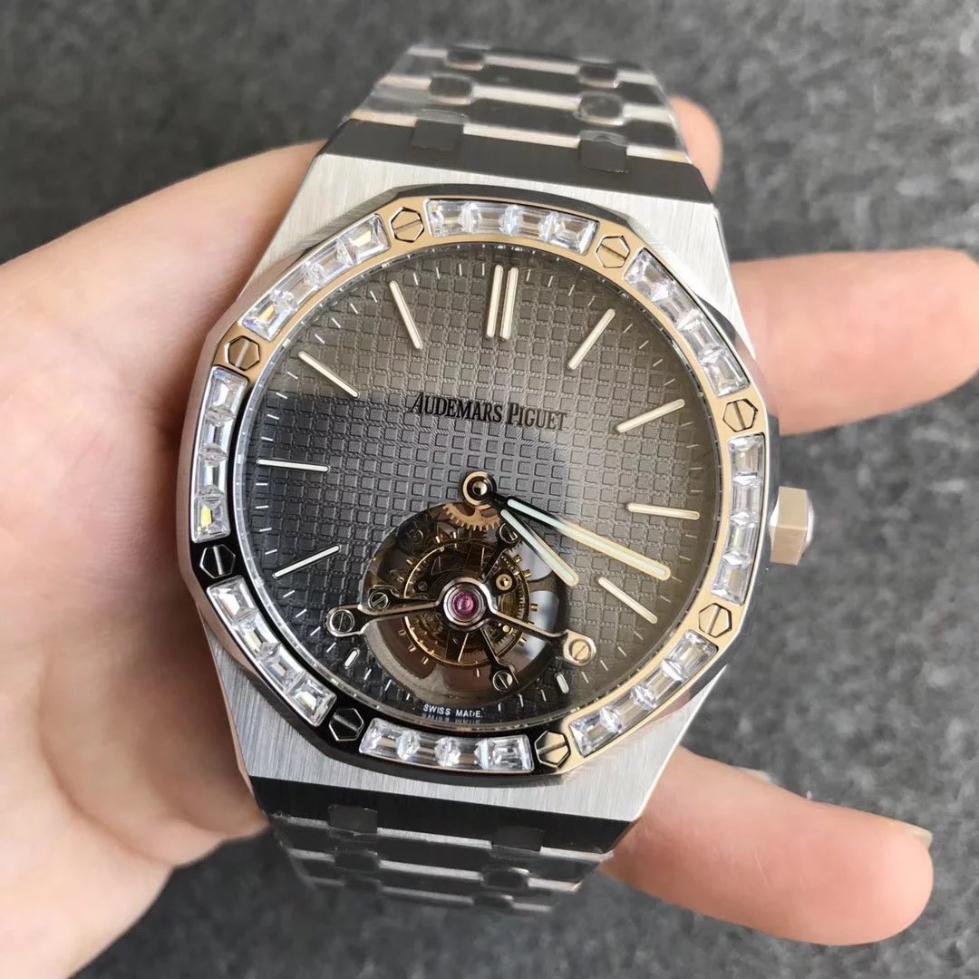 R8厂,爱彼（Audemars Piguet）皇家橡树系列26516PT.ZZ.1220PT.01钢圈钻