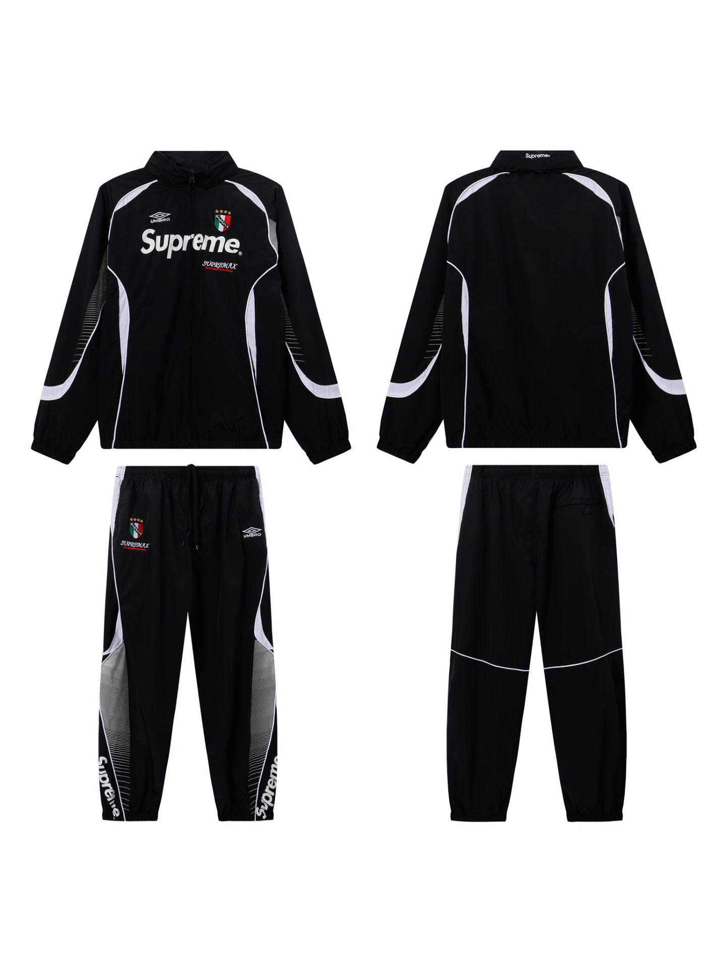 Ss25 Trendy Brand Supreme Themed Week 11 Collaboration Track Jacket Sports Suit